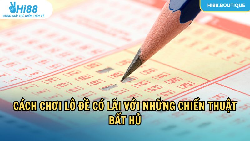 Cách chơi lô đề có lãi