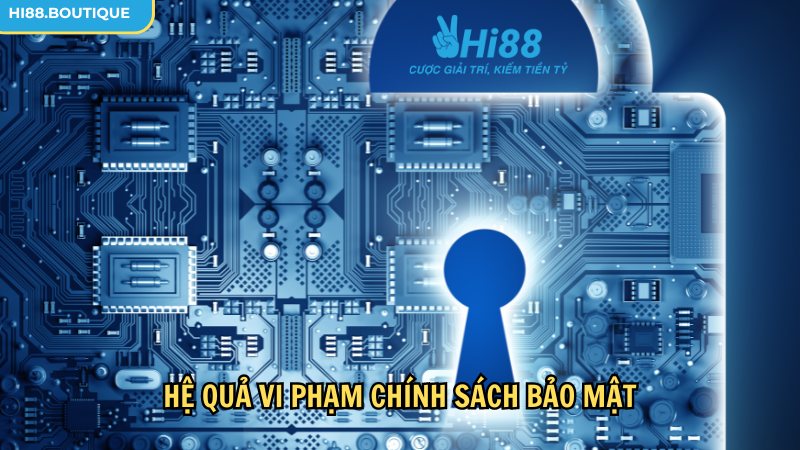 Vi phạm chính sách bảo mật nhận hệ quả nghiêm trọng 